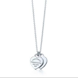 RETURN TO TIFFANY® MINI DOUBLE HEART TAG PENDANT